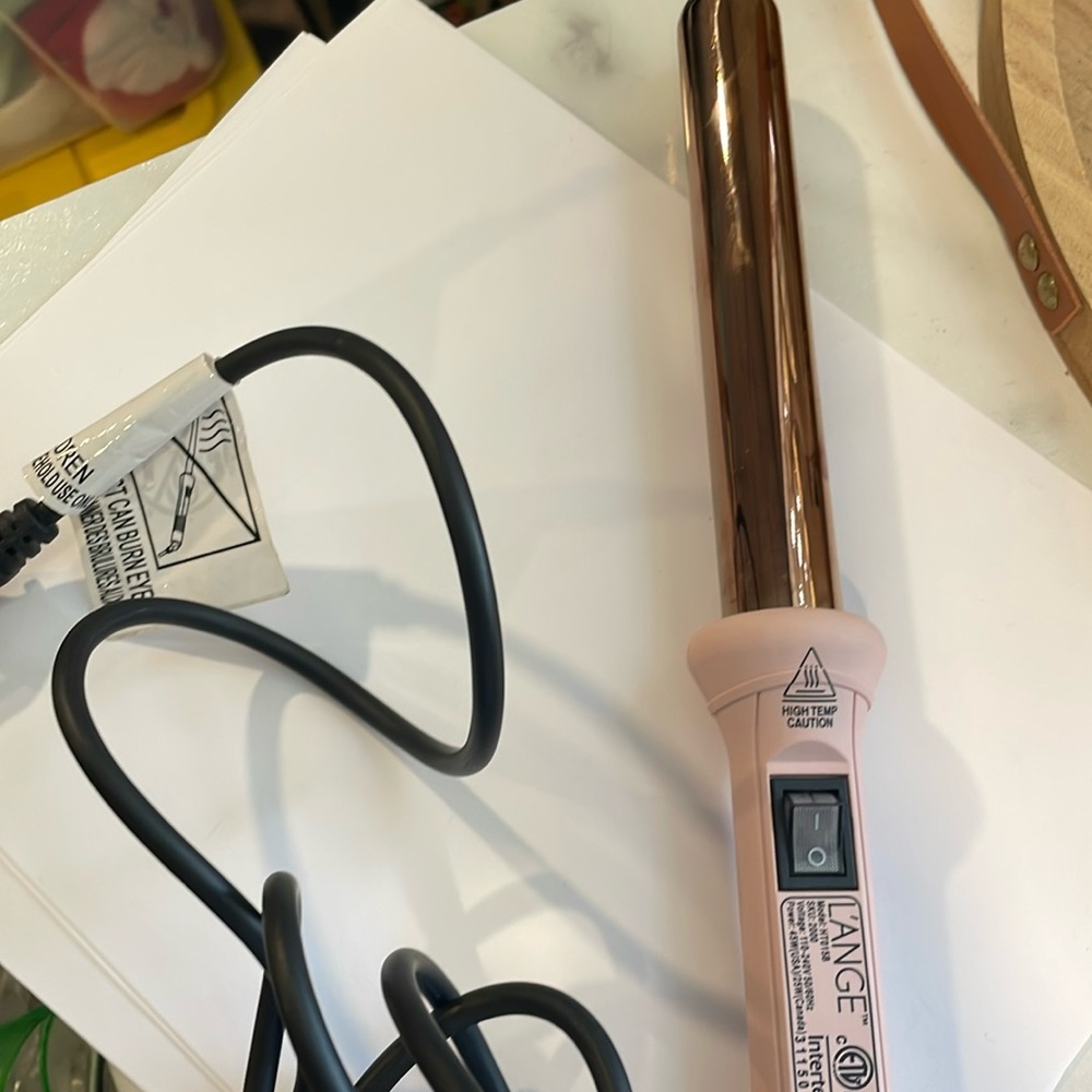 L’ange Curling Iron Rose Gold Titanium Wand